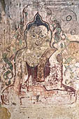 Bagan Myanmar. Paintings of the circumambulatory corridor of the Sulamani temple. 
